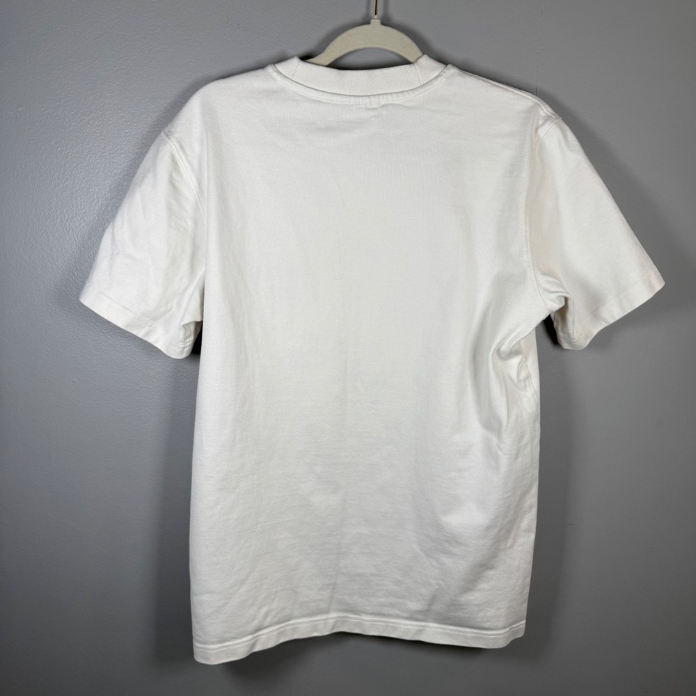 Adidas Originals OLPC Mens Pocket T-Shirt Off-White Cream Graphic Patch Small S - Picture 5 of 7